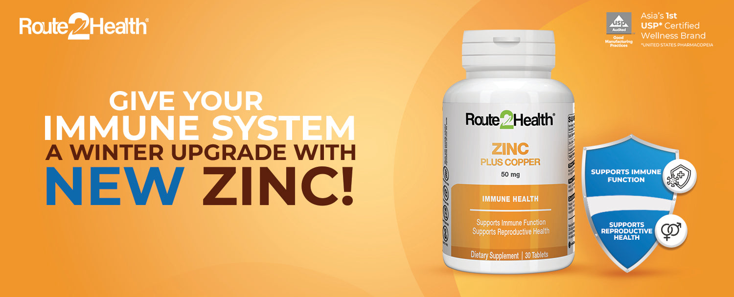 Route2Health - ZINC Plus Copper 50mg